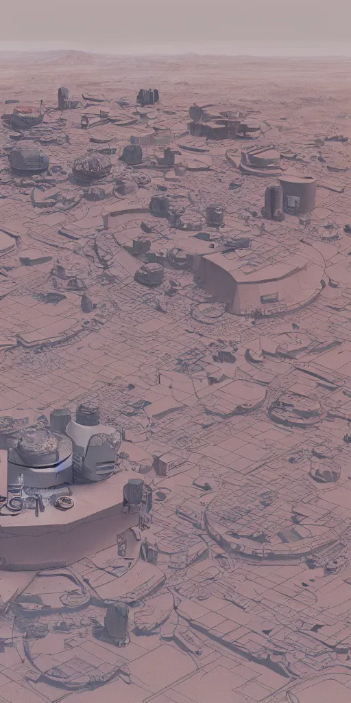 Image similar to a beautiful painting of a mars base, architectural planning, future technology, high detail, 8 k, sketch.