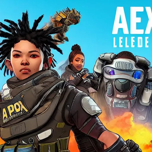 Image similar to APEX Legends Season 14 epic 4k fighting shooting explosions cool downed beast sharp focus ultra high graphics