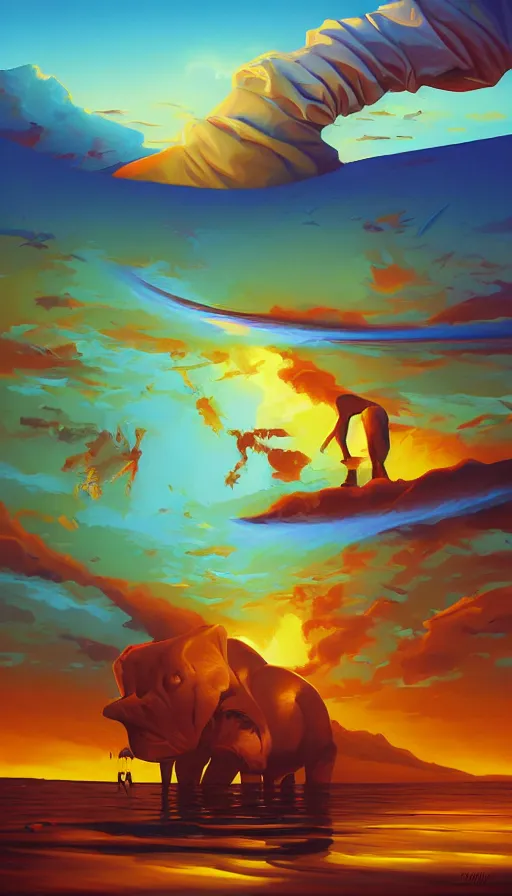 Prompt: The end of an organism, by RHADS