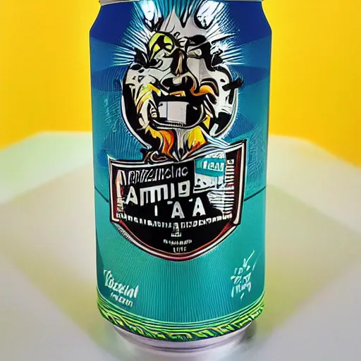 Image similar to amazing beer can design, ipa