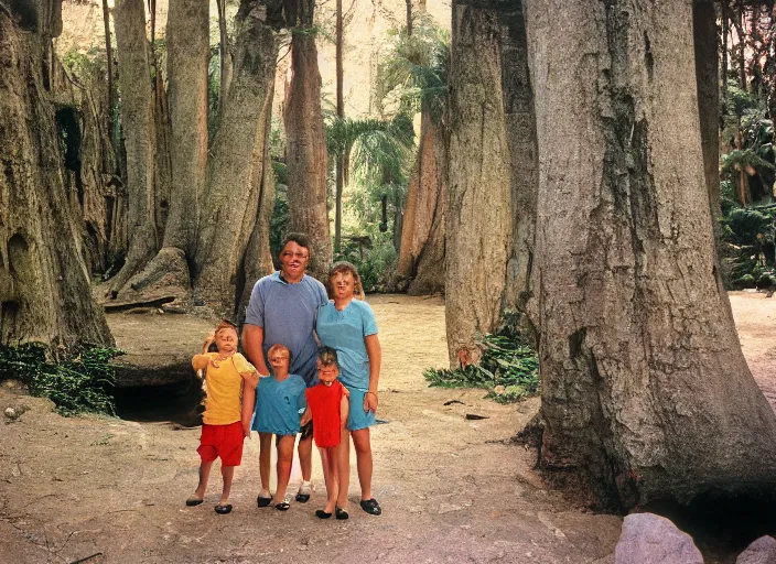 Image similar to photo of a family vacation to most liminal space in the world, fujifilm velvia 5 0, color photography, sigma 2 8 mm