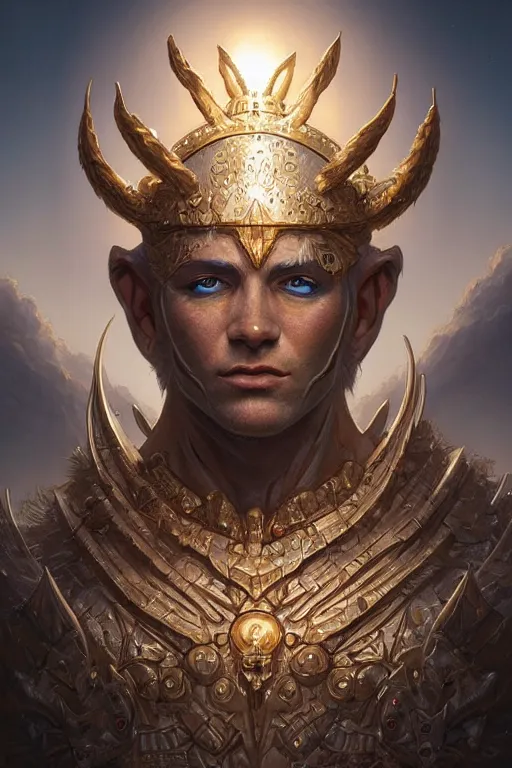 Image similar to humanoid god of the sun, highly detailed, d & d, fantasy, highly detailed, digital painting, trending on artstation, concept art, sharp focus, illustration, art by artgerm and greg rutkowski and magali villeneuve