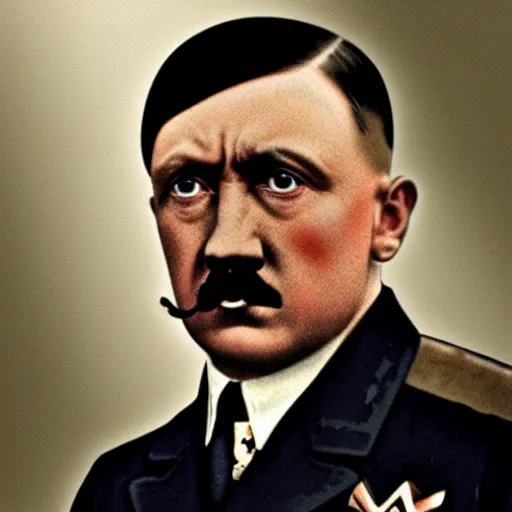 Image similar to adolf hitler with black skin color