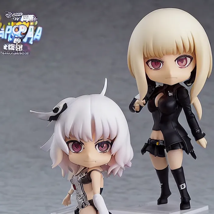 Prompt: lady gaga, an anime nendoroid of lady gaga, figurine, detailed product photo