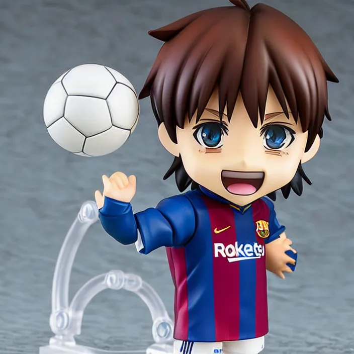 Image similar to lionel messi, an anime nendoroid of lionel messi, figurine, detailed product photo