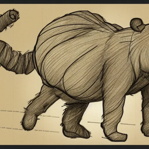 Image similar to anatomy drawing of winnie the poo