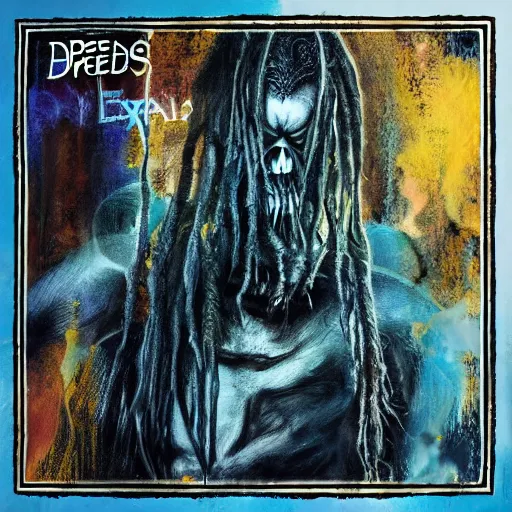 Prompt: Dread Souls cover art, expressionism