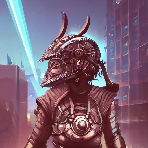 Image similar to cyberpunk viking helmet mask warrior goddess robot ninja fantasy, art gta 5 cover, official fanart behance hd artstation by jesper ejsing, by rhads, makoto shinkai and lois van baarle, ilya kuvshinov, ossdraws