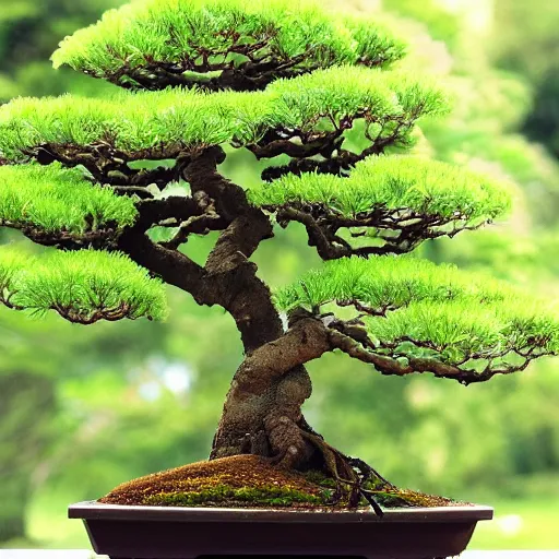 Prompt: beautiful photo of bonsai , very relaxing