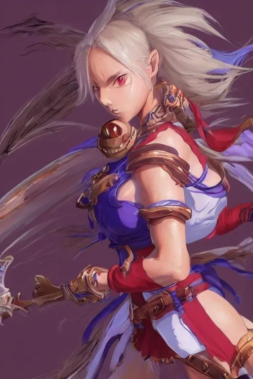 Image similar to Nina from breath of fire 4 for blade and soul concept art on a render by the artist Hyung tae Kim , Jiyun Chae, Joe Madureira, trending on Artstation by Hyung tae Kim, artbook, Stanley Artgerm Lau, WLOP, Rossdraws