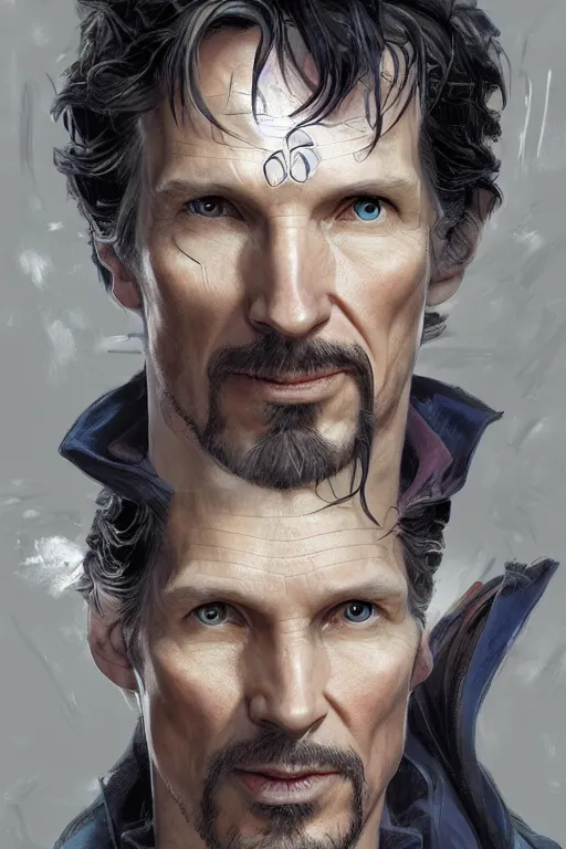 Image similar to Portrait of Doctor Strange with face of Todd Howard, highly detailed, marvel comics, dark, intricate, highly detailed, smooth, artstation, digital illustration by Ruan Jia and Mandy Jurgens and Artgerm and Wayne Barlowe and Greg Rutkowski and Zdislav Beksinski