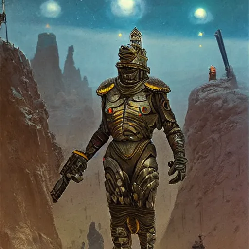 Image similar to sardaukar elite military force of the padishah emperor, sci - fi movie, cinematic compositions, highly detailed, photorealistic, 8 k, illustration, retrofuturism, by beksinski and rutkowski and stalenhag