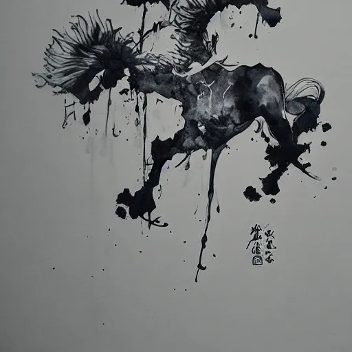 Image similar to ink art by xu wei - c 2 0
