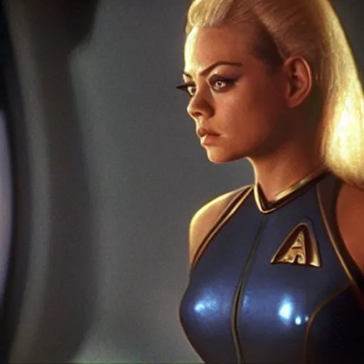 Image similar to A still of Mila Kunis as Seven of Nine in Star Trek: Voyager (1995)