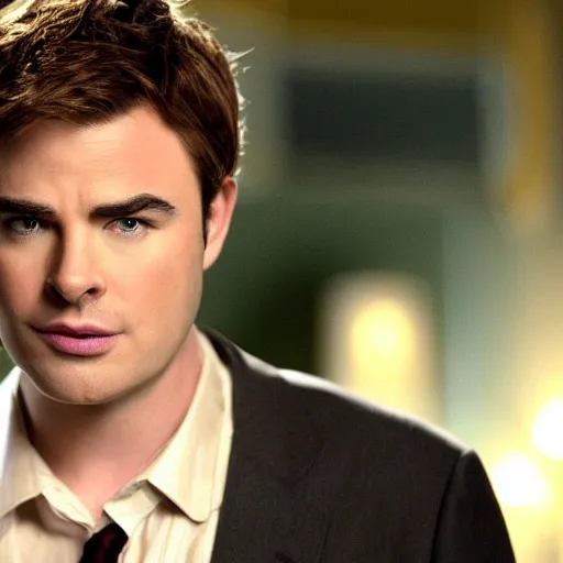 Image similar to A still of Seth MacFarlane as Carlisle Cullen in Twilight (2008), golden eyes