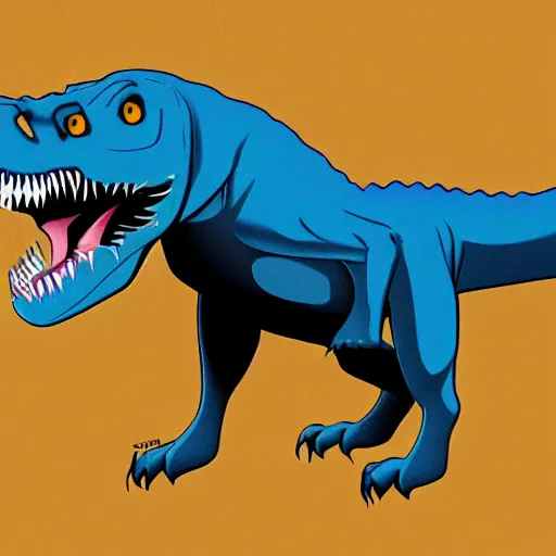 Image similar to Rottweiler dinosaur chimera, cartoon