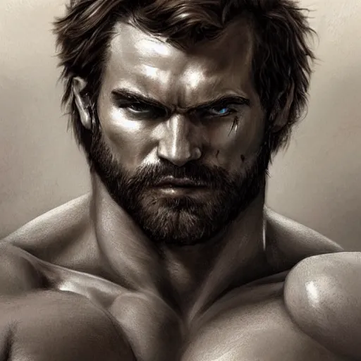 Prompt: portrait of a rugged ranger, muscular, upper body, hairy torso, detailed detailed detailed hands hands hands hands, D&D, fantasy, bare bare bare bare thighs thighs thighs intricate, elegant, highly detailed, digital painting, artstation, concept art, smooth, sharp focus, illustration, art by artgerm