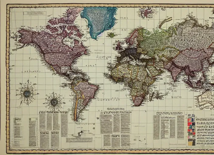 Prompt: a political map of the superstates that rule earth in the year 3 0 0 0, by eduard imhof, beautiful composition, amazing details, map cartography