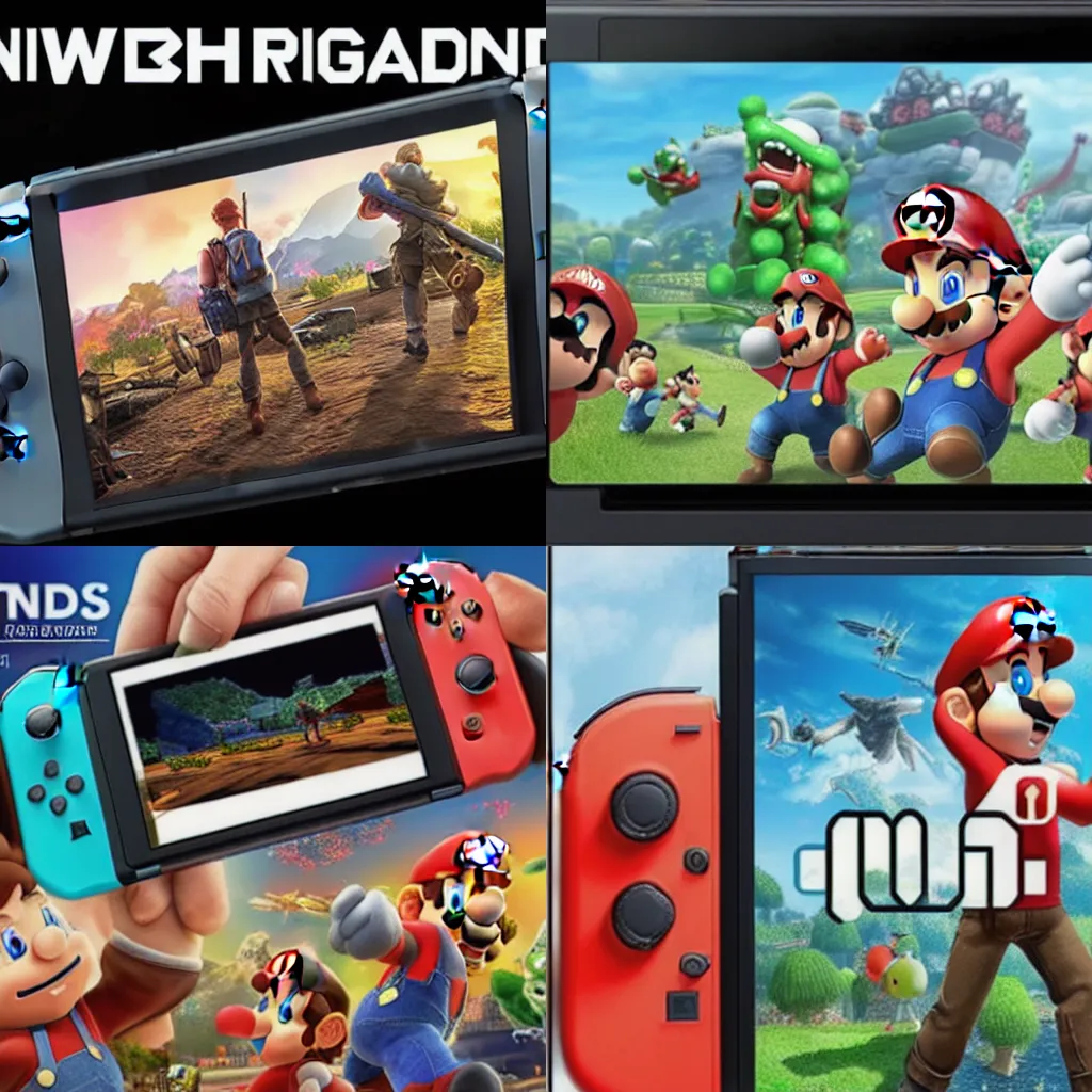 Prompt: Photorealistic Picture of a new Nintendo Switch Game Cover