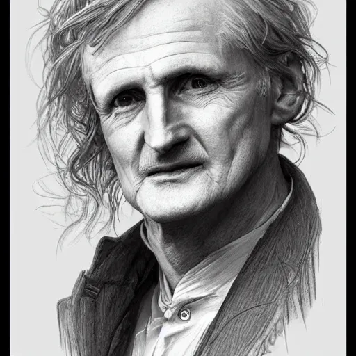 Image similar to amazing lifelike award winning pencil illustration of British actor stephen Lewis trending on art station artgerm Greg rutkowski alphonse mucha cinematic