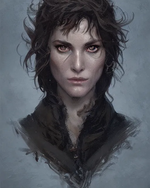 Prompt: '' Face portrait of a weredragon with a black leather coat, short hair , fantasy, d&d, high detail, digital painting, artstation, concept art, sharp focus, illustration, art by greg rutkowski and alphonse mucha ''