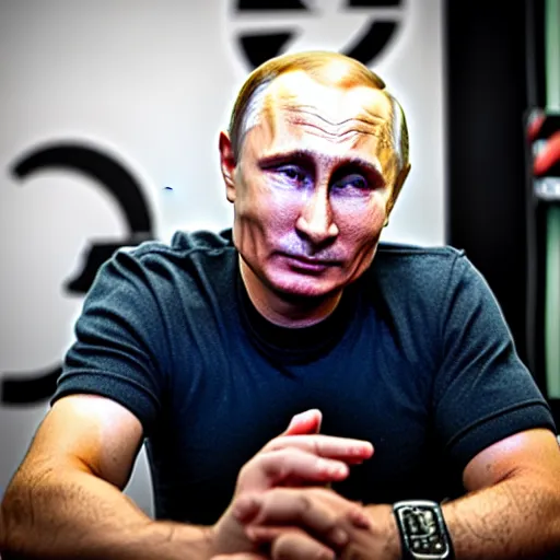 Prompt: putin at a tattoo shop. getting a tattoo of the letter z on his chest. canon eos r 3, f / 1. 4, iso 2 0 0, 1 / 1 6 0 s, 8 k, raw.