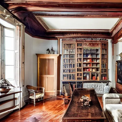 Image similar to a seductive bachelor pad from the 1790s