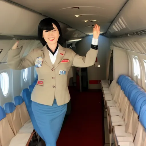 Image similar to kanazawa dressed as a flight attendant