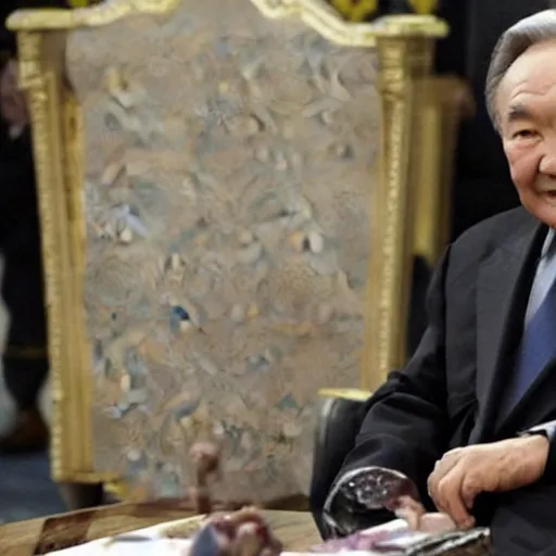 Image similar to Nursultan Nazarbayev as a Game of Thrones character