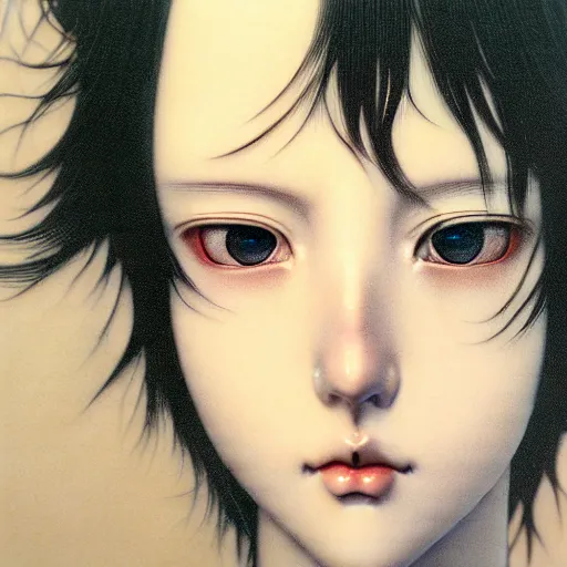 Image similar to prompt : hyperrealist photorealistic 3 d render of persona soft light portrait by takato yamamoto, mecha accessories, otaku gangasta, inspired by fables, realistic face, smooth face feature, intricate oil painting, high detail, sharp high detail, manga and anime 2 0 0 0