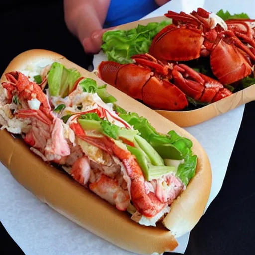 Prompt: lobster roll food