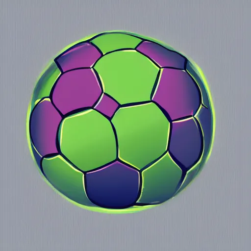 Prompt: a soccer bal, abstract concept art,