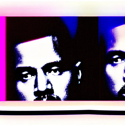 Image similar to vhs static overlay of kanye west inauguration, vhs, 1 9 9 0, highly realistic, highly detailed, vhs noise static, black and white, vhs glitch