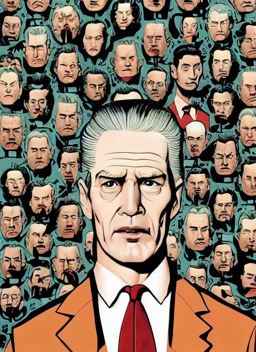 Image similar to twin peaks movie poster art by brian k. vaughan