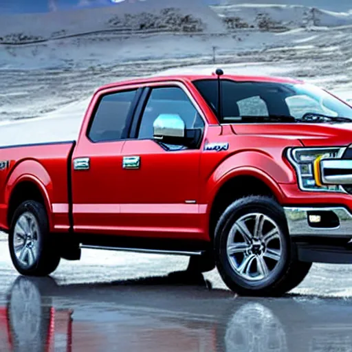 Prompt: promotional photo of the 2 0 3 1 ford f - 1 5 0 lightning