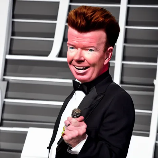 Prompt: Rick Astley as Gigachad