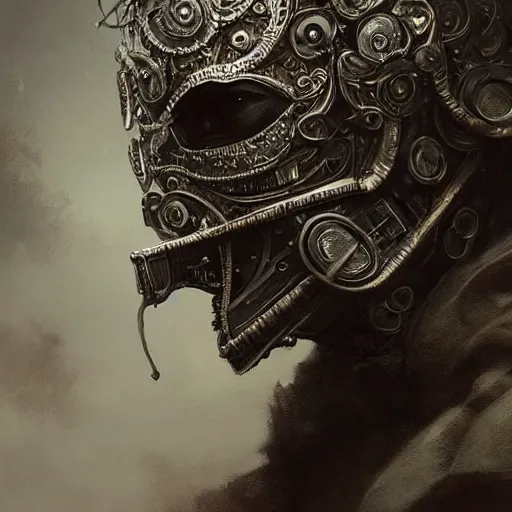 Prompt: Very very very very highly detailed epic photo of face with venetian mask, intricate, dystopian, sci-fi, extremely detailed, digital painting, artstation, concept art, smooth, sharp focus, illustration, intimidating lighting, incredible art by Artgerm Anton Pieck and Greg Rutkowski and Jakub Rozalski