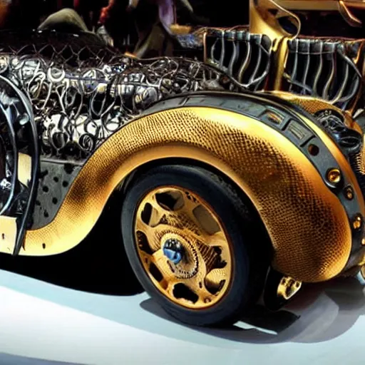 Image similar to steampunk Bugatti