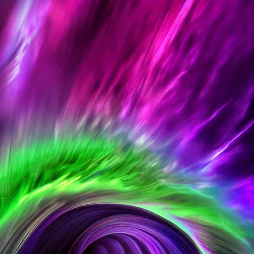 Prompt: photo of a purple tornado, digital art, beautiful dramatic lighting