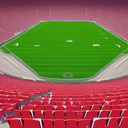 Image similar to stadium full of dead people behance