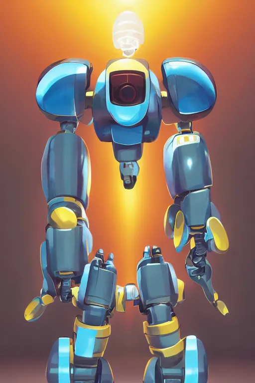 Image similar to metabots medabots medarotto medarot robot minimalist comics, behance hd by jesper ejsing, by rhads, makoto shinkai and lois van baarle, ilya kuvshinov, rossdraws global illumination ray tracing hdr radiating a glowing aura