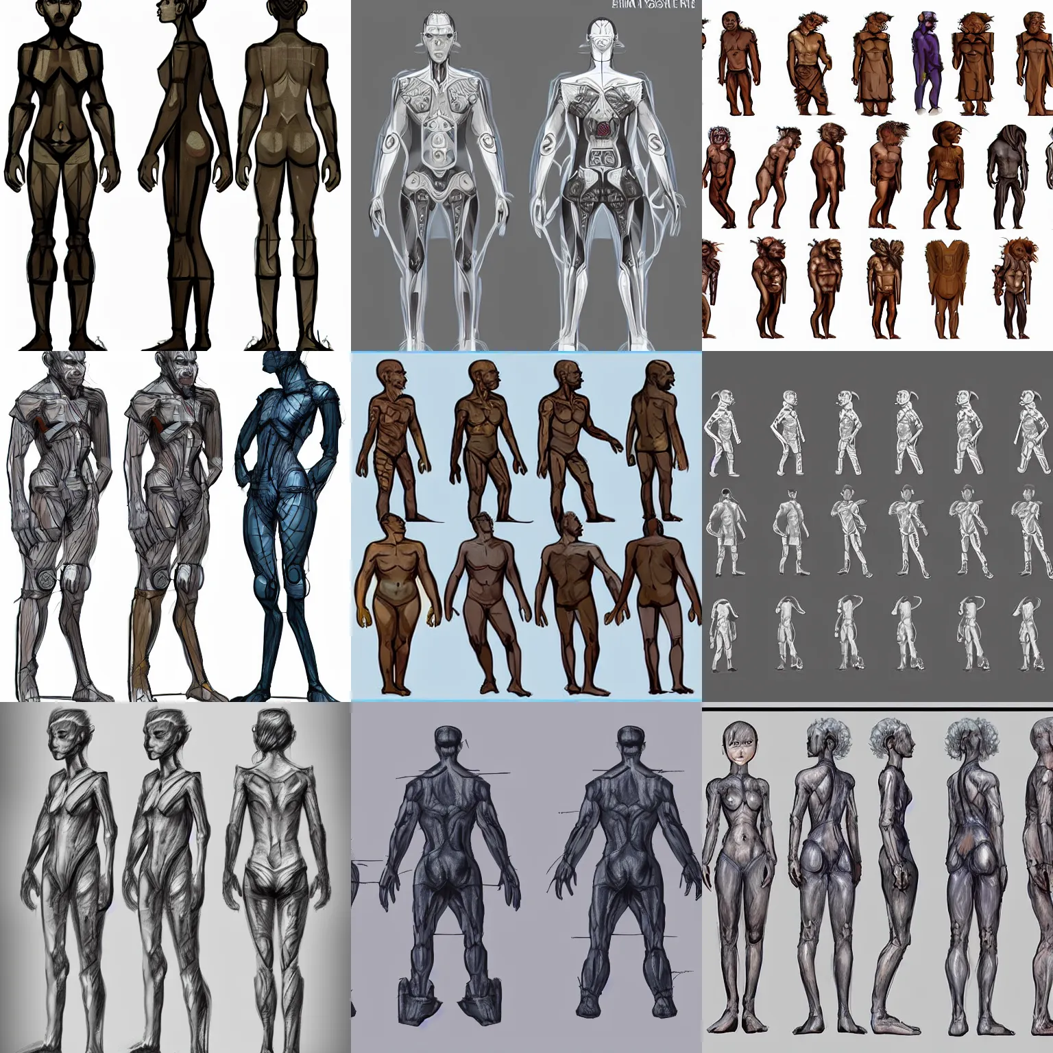 Prompt: human design generator, highly detailed, concept art