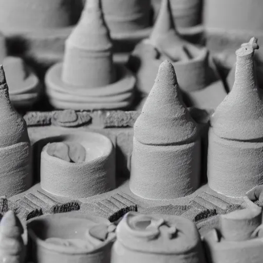 Prompt: clay city, clay art, high details, 8k, sharp