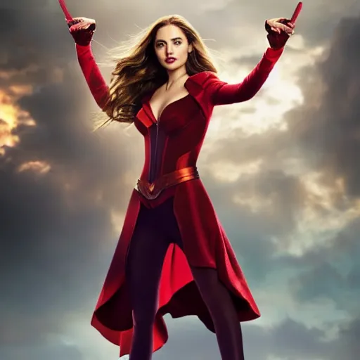 Image similar to ana de armas as scarlett witch