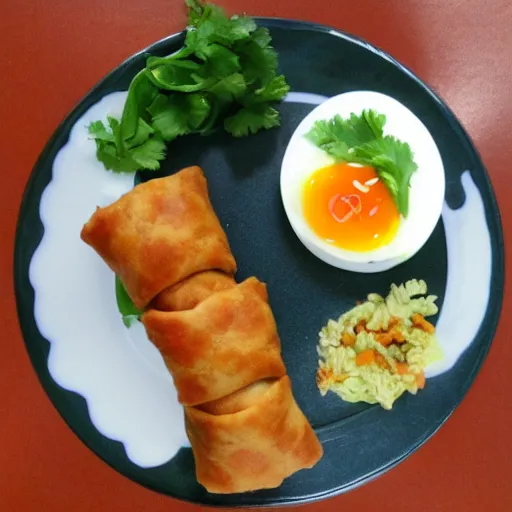 Image similar to namaste egg roll