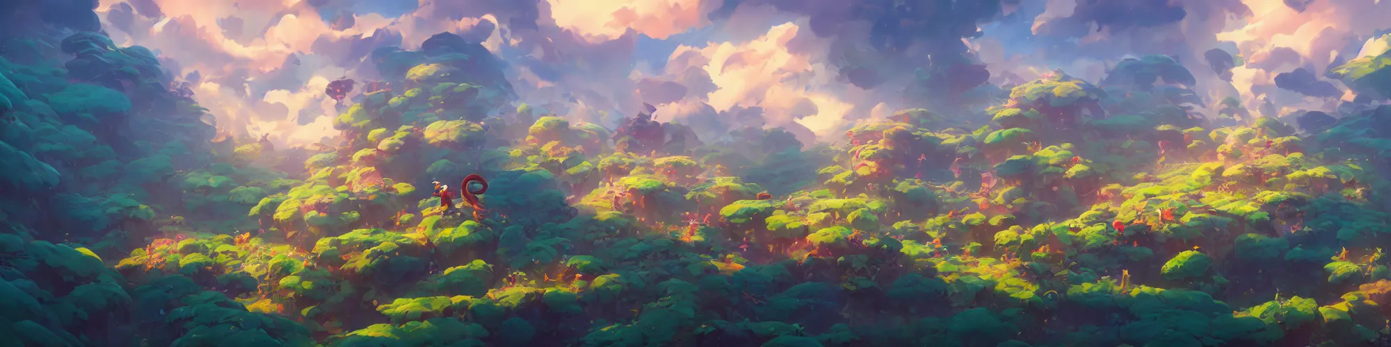 Image similar to 3 6 0 panoramic dynamics matte painting acrylic blur oil wonderland yoshi kurbi dofus, hight contrast,, behance hd by jesper ejsing, by rhads, makoto shinkai and lois van baarle, ilya kuvshinov, rossdraws global illumination