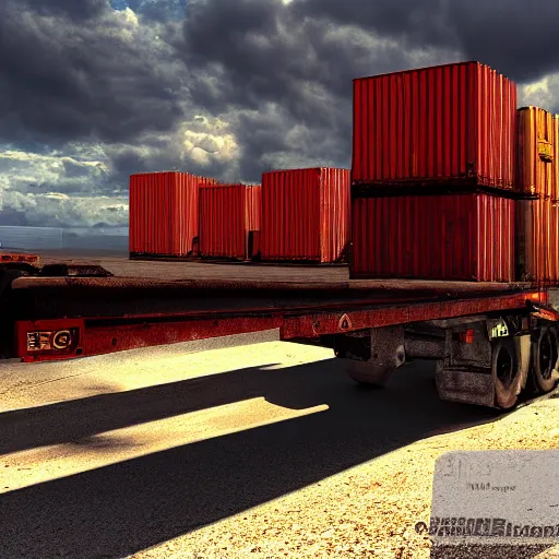 Prompt: tanker in the port loading wood , realistic photo, HDR, dramatic lighting, unreal engine render