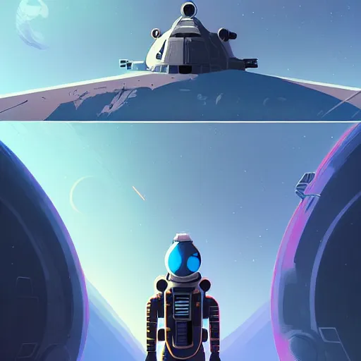 Image similar to a space opera mercenary character in a scenic environment by christopher balaskas