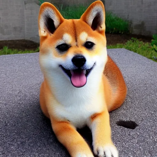 Prompt: photo of a shiba inu-cat mix