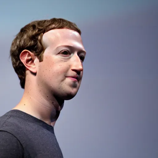 Image similar to mark zuckerberg becoming one with the metaverse